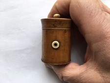 C1850-70s VINTAGE COTTON REEL FOR SEWING THREAD TREEN HOLDER/BOX