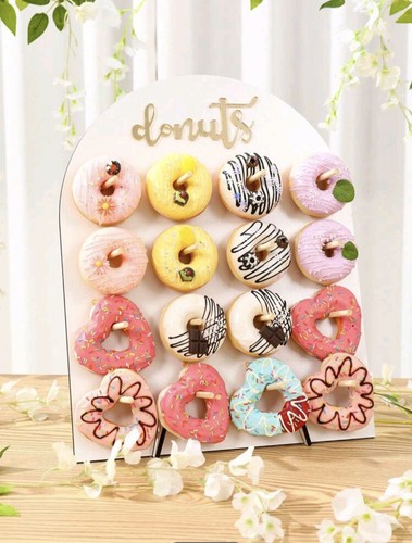 Wooden doughnut stand for - stand,