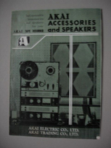 1960s akai brochure tape - brochure,