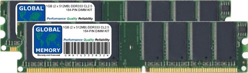 1gb ddr 333mhz - 1gb, (2x512mb)
