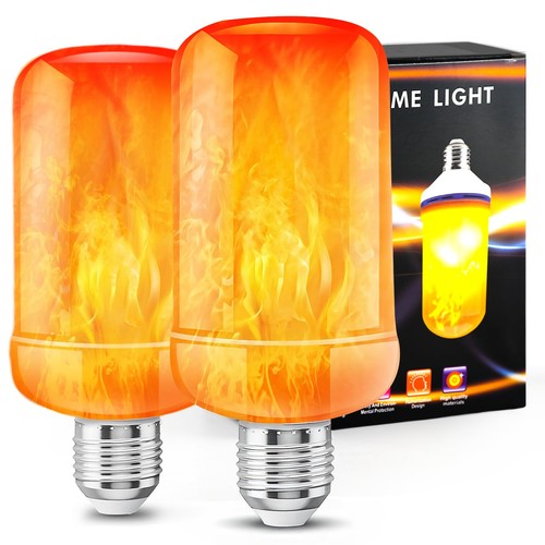 Led flame light bulbs pack - light, 2