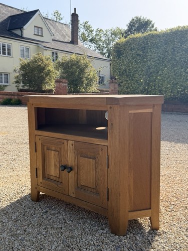 Oak corner unit cabinet - oak,