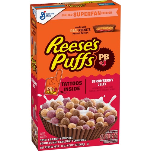 Reese puffs j - pb+j, superfan