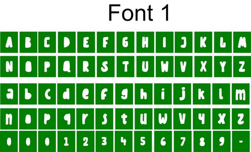 Alphabet letter stencils - alphabet,