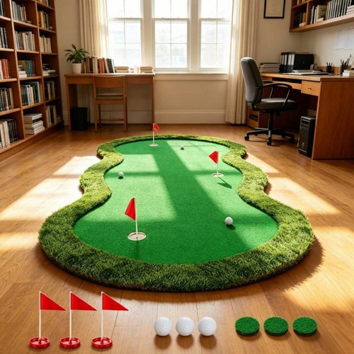Indoor putting green - green, multiple