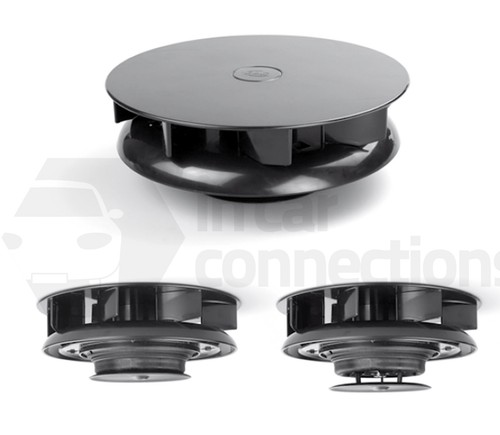 Black wind driven roof vent - wind,
