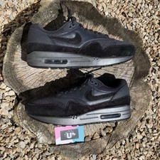 Premium Nike Air Max 1 Black Suede Grey Leather UK7 EU41 CM26.5 US8 US9.5W