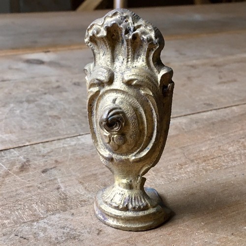 Victorian brass curtain pole - victorian,