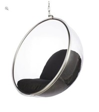 New Retro Silver Hanging Acrylic Bubble Chair Plus shipping