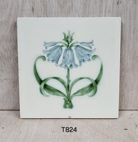 Antique inch fireplace tile - 6,