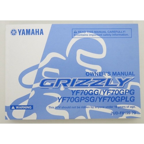 Yamaha grizzly owners manual - yamaha,