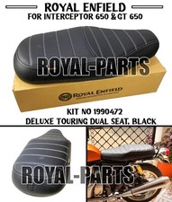 Royal Enfield "DELUXE TOURING DUAL SEAT BLACK" FOR Interceptor 650 & GT 650