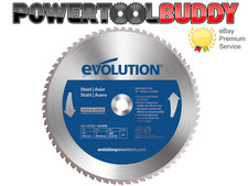 Evolution Rage Blue 355mm x 66TCT Steel Cutting Saw Blade
