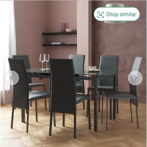 Argos lido glass extendable - glass,