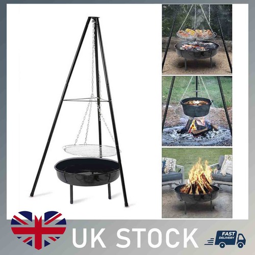 Outdoor tripod fire - fire, pit