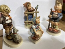 4 VTG GOEBEL HUMMEL Figurines marked W. Germany 1950's