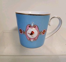 Pip Studio Bird Robin Blue Ceramic Porcelain Mug Cup 