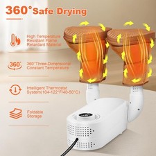 Electric Shoe Dryer Quick Drying Odor Free Foldable Design High Temp Resistant