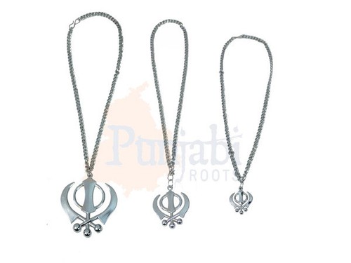 New unisex khanda pendant - new,