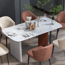 63” Family Kitchen Dining Table Heavy Duty Home Banquet Hall for 4-6 Seater