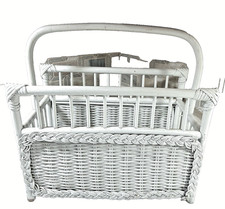 Vintage Wicker Magazine Rack