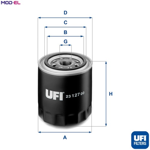 Oil filter 127 for - oil,