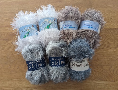 Fancy eyelash yarn - 'fancy, bundle'