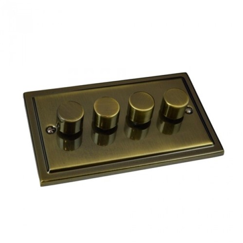 Antique brass vintage stepped - brass,