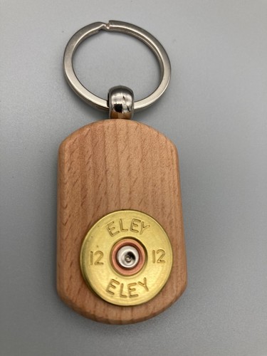 Key ring natural wood with - key,