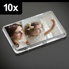10x Premium Quality Clear Acrylic Blank Fridge Magnets 70 x 45 mm | Large Photo