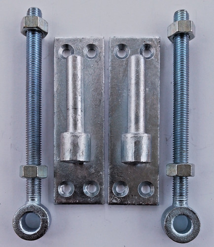 Gate hinge kit steel - hinge, 2