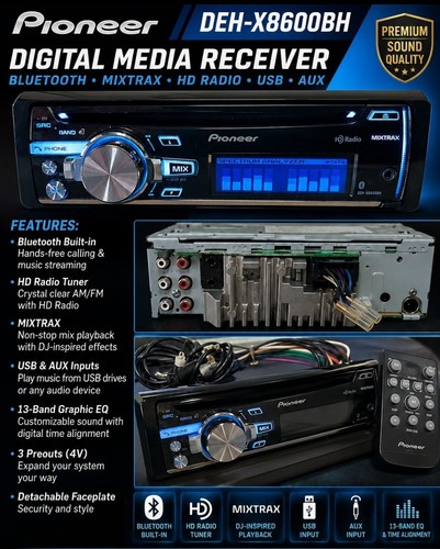 Pioneer deh x8600bh bluetooth - pioneer, deh-x8600bh