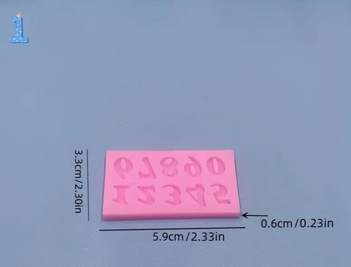 Silicone numbers mould - x,