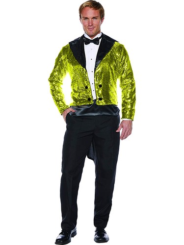 Men gold sequin gentleman - men's,