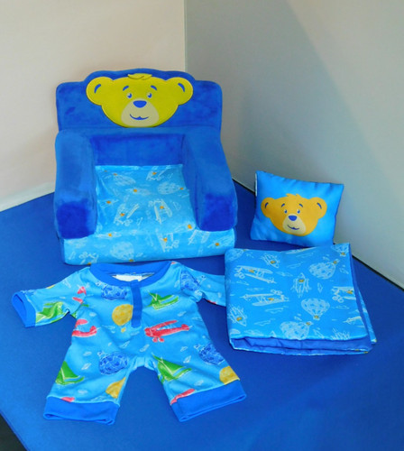 Build bear blue fold out - bear,