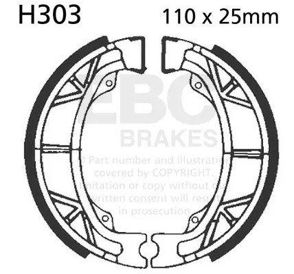 Ebc brake shoes - ebc, rear