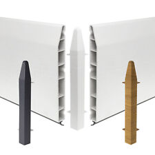 uPVC Skirting Roomline External Corner Plastic 150mm or 6" Chamfered Joint