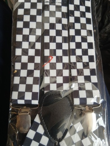 Black white checked racing - black,