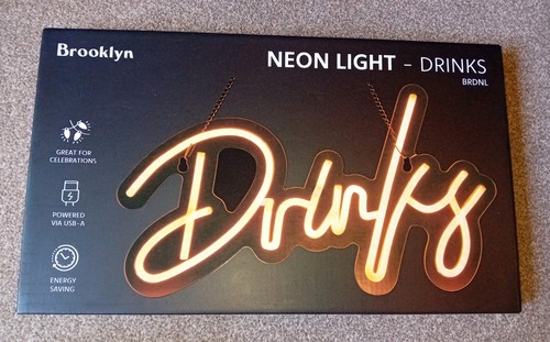 Neon sign drinks great - neon,