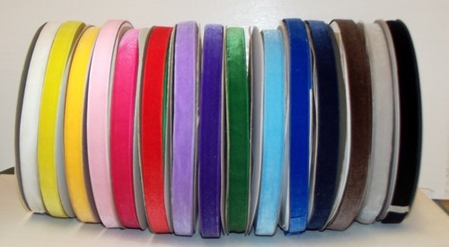 Velvet polyester ribbon 15mm - ribbon,