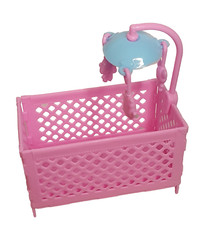 Pink Small Dolls Sized Cot Bed