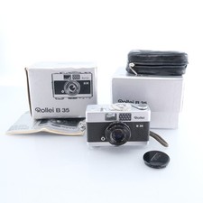 Rollei B35 35mm Compact Film Camera Zone Focus Vintage Pocket Scale Meter German