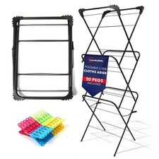 Foldable Clothes Airer 3 Tier