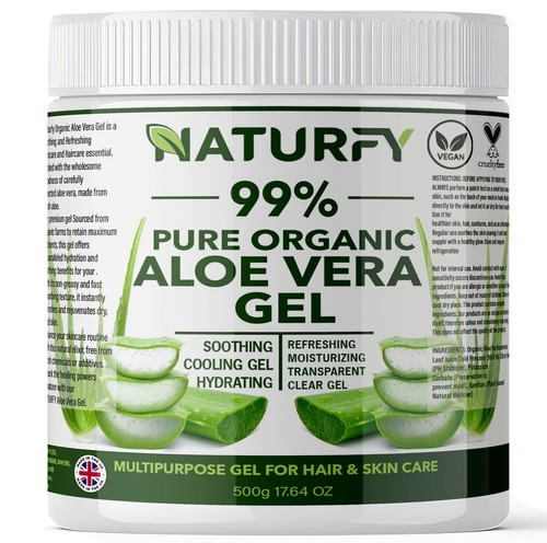 Pure aloe vera organic gel - pure,