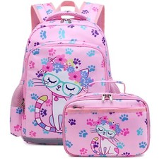 Cat School Backpack for Girls