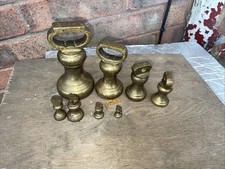 Antique brass  bell weight