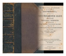 VAN ESS, LEANDER Vetus Testamentum Graece : secundum Septuaginta interpretes ex