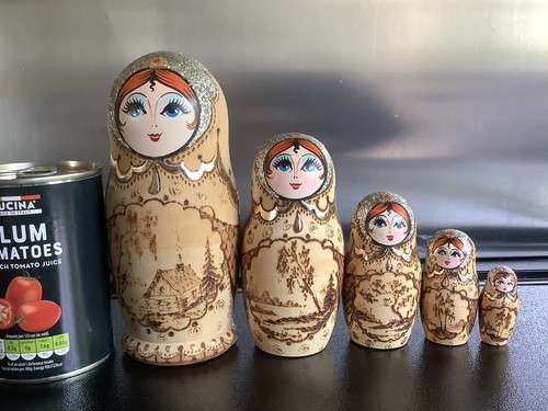 Vintage russian matryoshka - vintage,