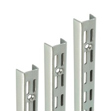 Twin slot shelving chrome - twin,
