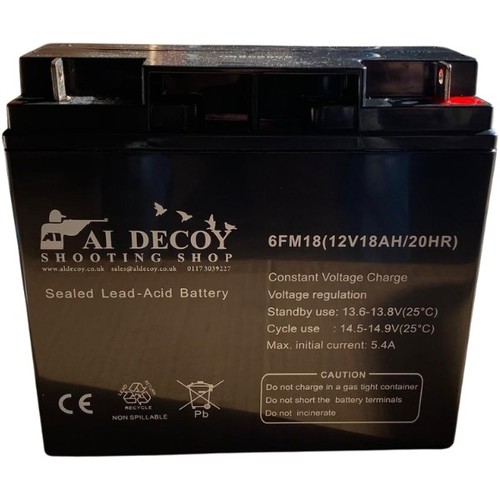 12v rechargeable battery 18ah - 12v,